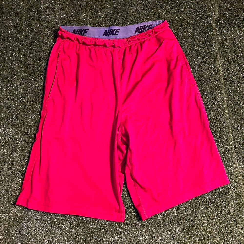 Nike Men's Pink and Red Shorts